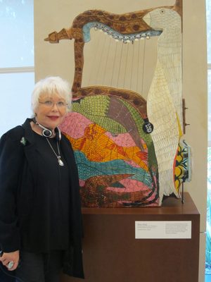 Off to the Musical Instrument Museum.  Hedi liked this sculpture.
